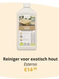 Promotie: Reiniger voor exotisch hout Externo