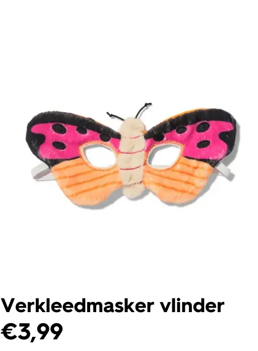 Promotie: Verkleedmasker vlinder