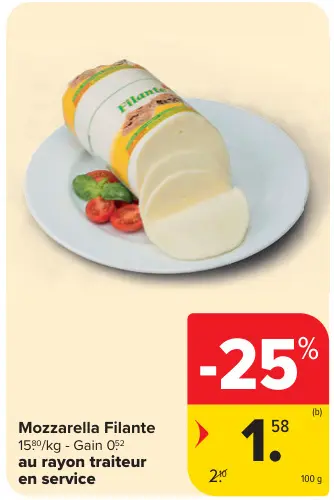 Offre: Mozzarella Filante