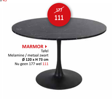 Aanbieding: Ronde tafel Marmor Ø120cm