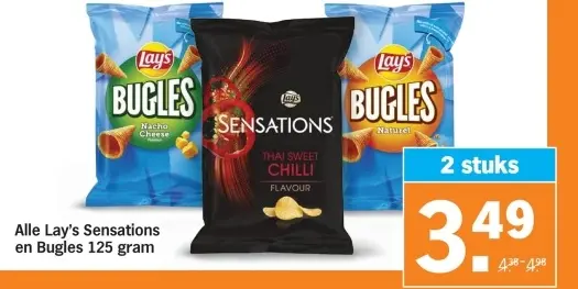 Aanbieding: Lay's Sensations en Bugles