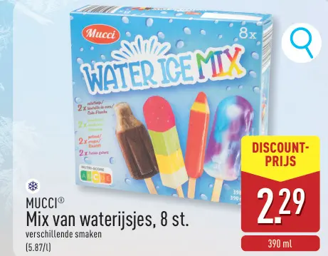 Promotie: Mix van waterijsjes