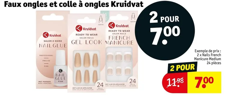 Offre: Faux ongles et colle à ongles