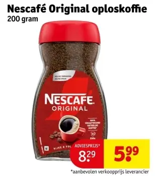 Aanbieding: Original oploskoffie