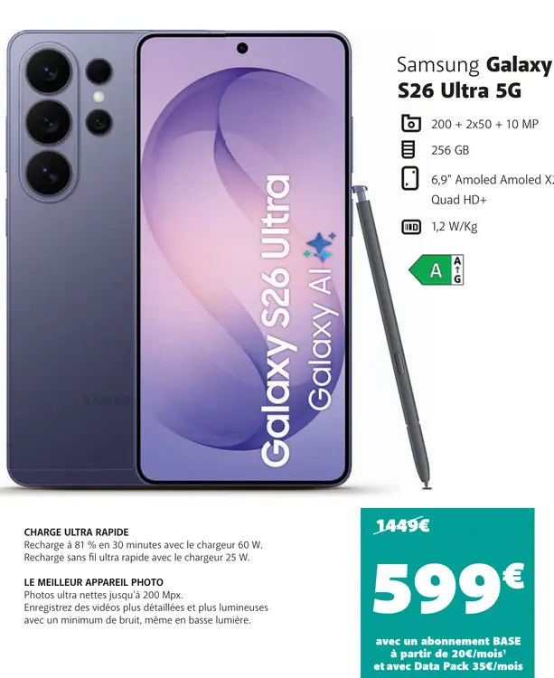 Offre: Galaxy S26 Ultra 5G