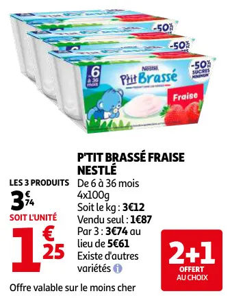 Promotie: P'tit brassé fraise