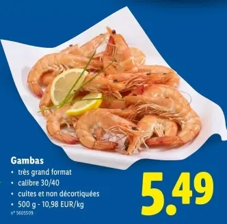 Offre: Gambas