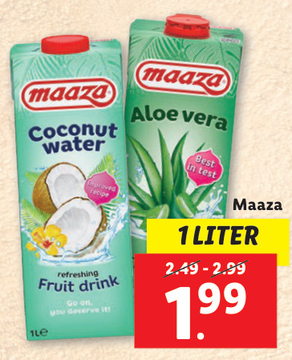 Aanbieding: Maaza Coconut water Fruit drink