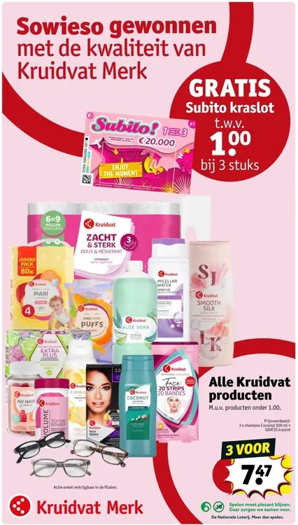 Promotie: Alle Kruidvat producten
