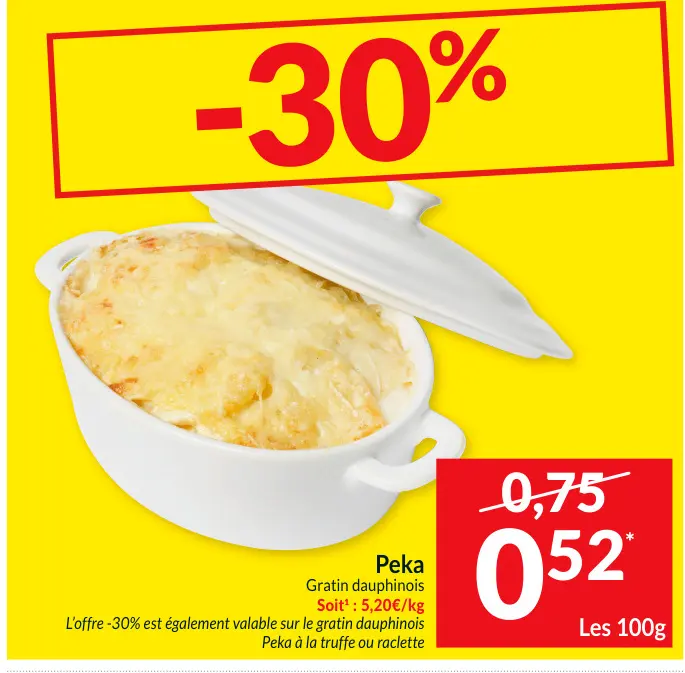 Offre: Gratin dauphinois