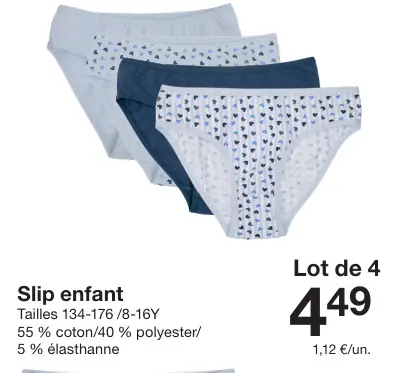 Offre: Slip enfant