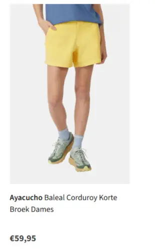Aanbieding: Baleal Corduroy Korte Broek Dames
