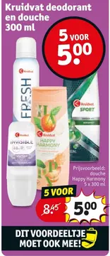 Aanbieding: Kruidvat deodorant en douche