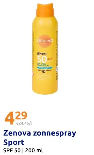 Aanbieding: Zenova zonnespray Sport