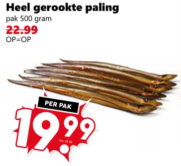 Aanbieding: Heel gerookte paling