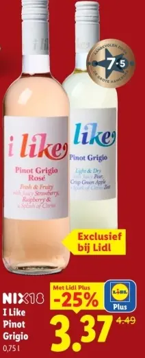 Aanbieding: I Like Pinot Grigio