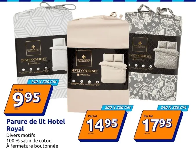 Offre: Parure de lit Hotel Royal