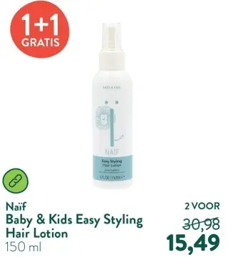 Aanbieding: Naïf Baby & Kids Easy Styling Hair Lotion