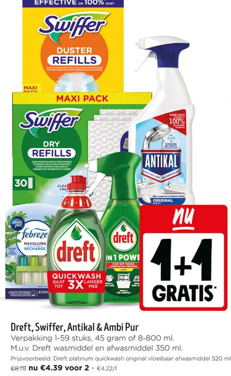 Promotie: Dreft, Swiffer, Antikal & Ambi Pur