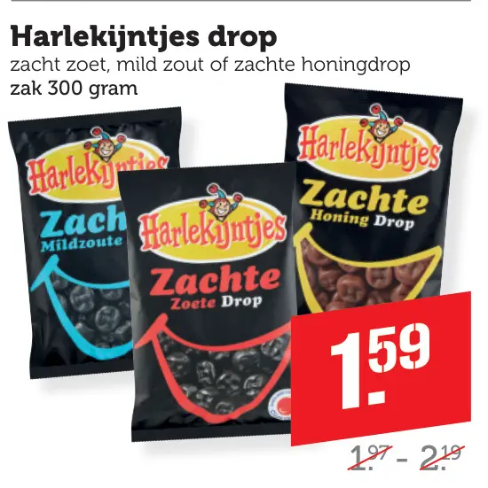 Aanbieding: Harlekijntjes drop