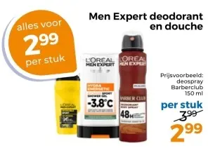 Aanbieding: Men Expert deodorant en douche