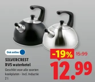 Aanbieding: RVS waterketel