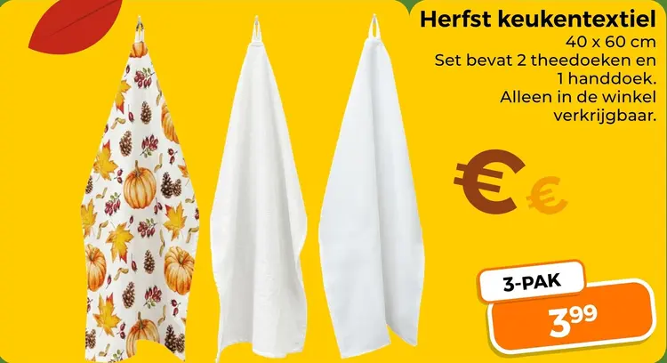 Aanbieding: Herfst keukentextiel