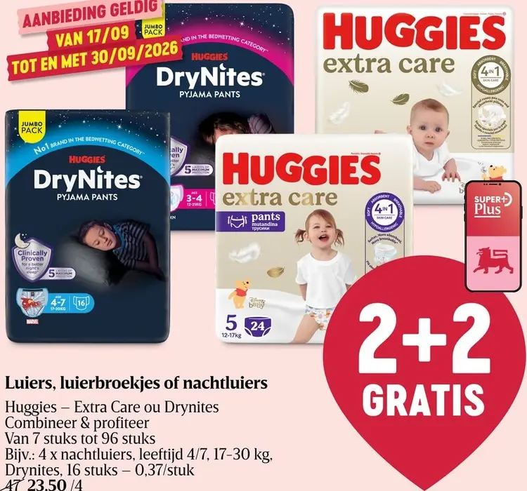 Promotie: Luiers, luierbroekjes of nachtluiers