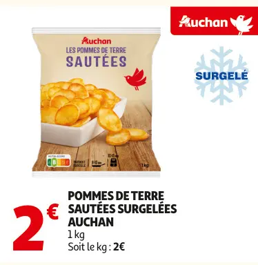 Promotie: Pommes de terre sautées surgelées