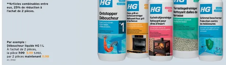 Offre: Déboucheur liquide HG 1 L