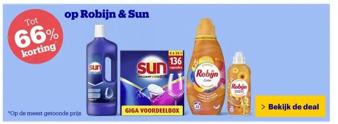 Aanbieding: Afwasmiddel, Vaatwastabletten, Wasverzachter