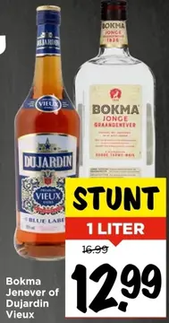 Aanbieding: Bokma Jenever of Dujardin Vieux