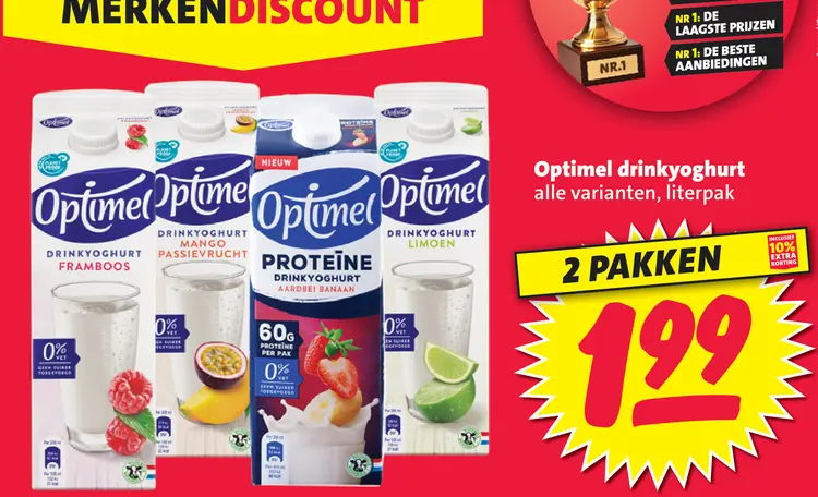 Aanbieding: Optimel drinkyoghurt
