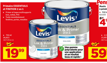 Offre: Primaire ESSENTIALS et FINITION 2 en 1