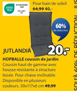Offre: HOPBALLE coussin de jardin