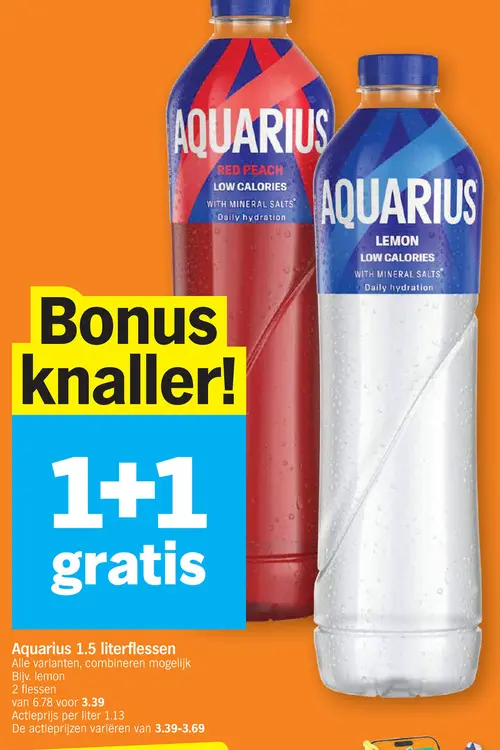 Promotie: Aquarius 1.5 literflessen