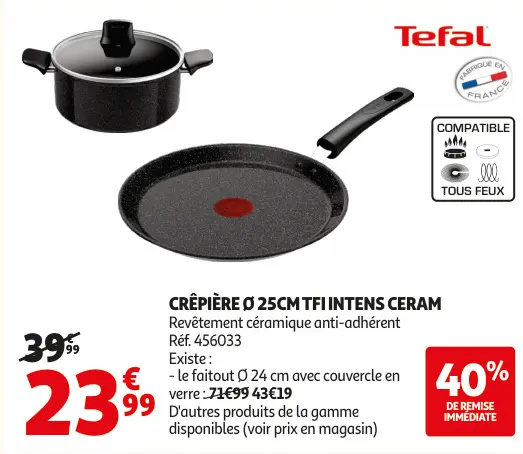 Offre: Crêpière ø 25cm tfi intens ceram