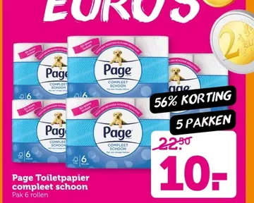Aanbieding: Page Toiletpapier compleet schoon