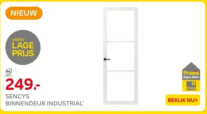 Aanbieding: Sencys binnendeur industrial