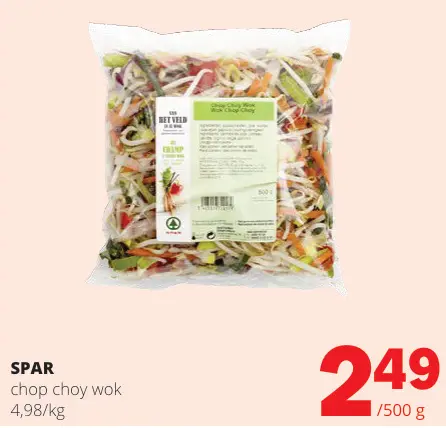Promotie: Chop choy wok