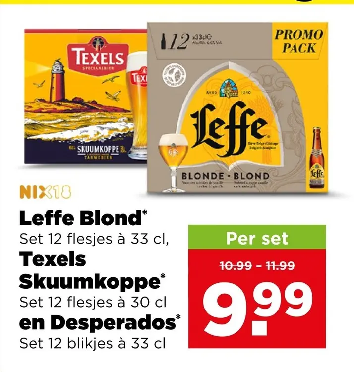 Aanbieding: Leffe Blond, Texels Skuumkoppe en Desperados