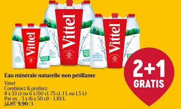 Offre: Eau minérale naturelle non pétillante Vittel