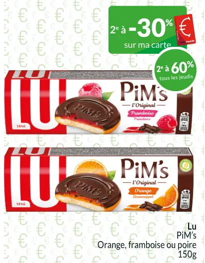 Offre: PiM's orange, framboise ou poire
