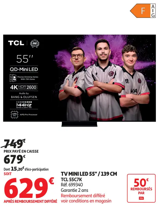 Offre: Tv mini led 55"/139 cm