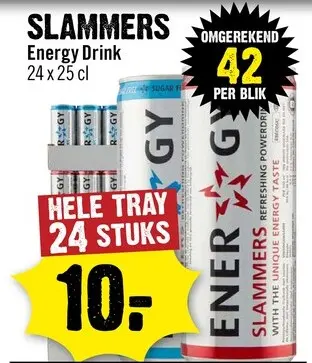 Aanbieding: Slammers Energy Drink