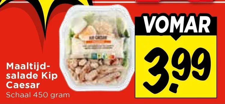 Maaltijdsalade Kip Caesar