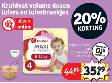 Aanbieding: Kruidvat MAXI SKINPROTECT Luiers