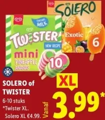 Aanbieding: Solero & Twister Mini of Twister XL