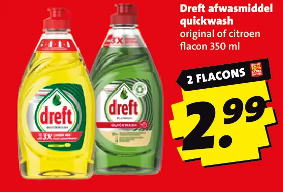 Aanbieding: Afwasmiddel quickwash