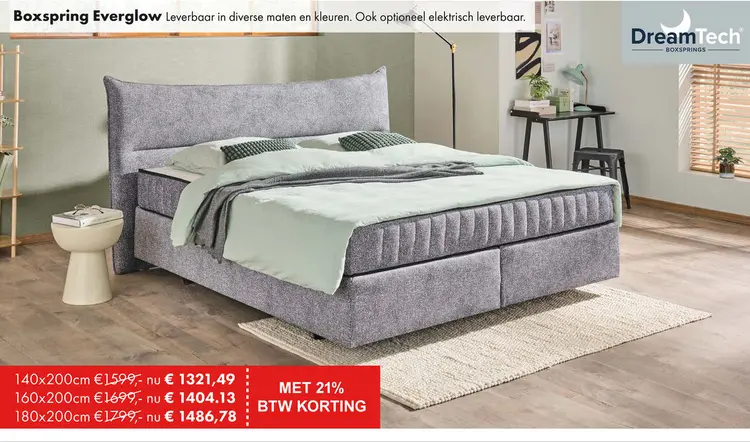 Promotie: Everglow boxspring